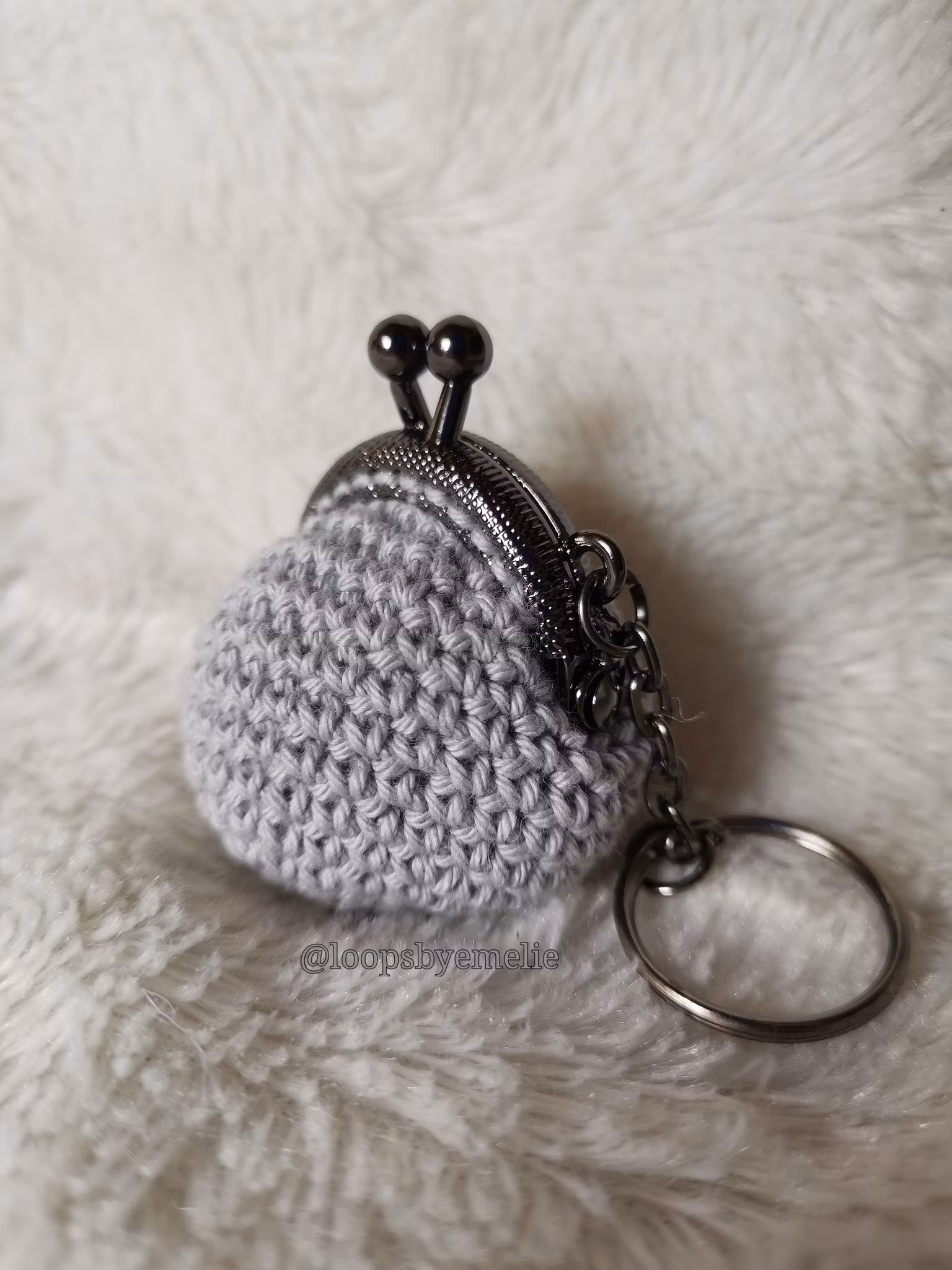 Virkad portmonnä/minibörs med nyckelring