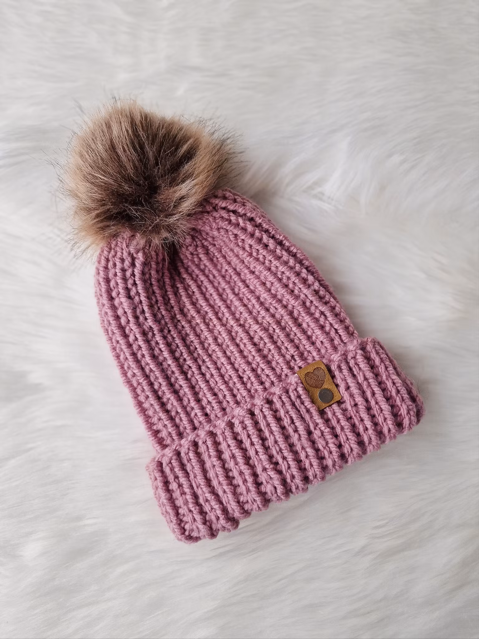 Chunky beanie - Gammelrosa