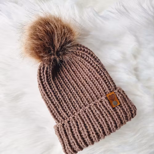 Chunky beanie - Brun