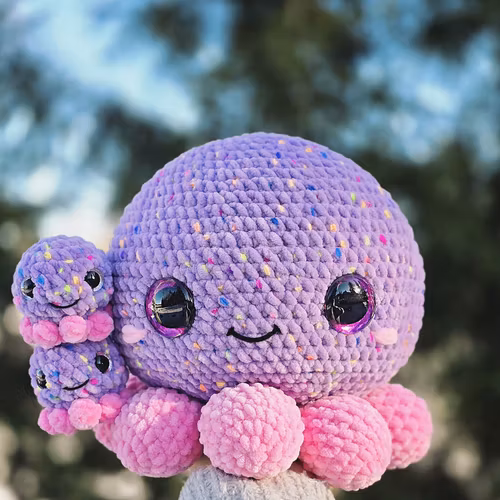 JUMBO bläckfiskmamma med bebisar