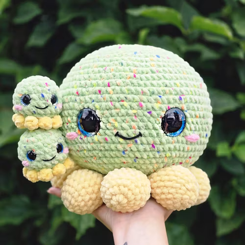 JUMBO bläckfiskmamma med bebisar