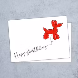 Balloon Animal Birthday Card 2