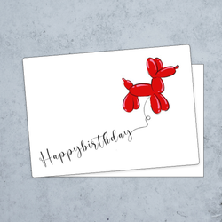 Balloon Animal Birthday Card 2