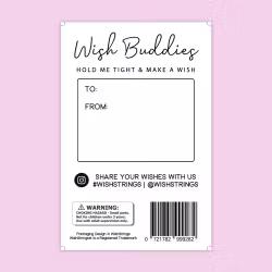Wishstring Wishing Buddies Pockethug - Purple Dinosaur