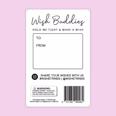 Wishstring Wishing Buddies Pockethug - Purple Dinosaur