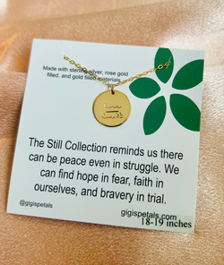 Gigis Petals - "Hope over Doubt" Gullkjede