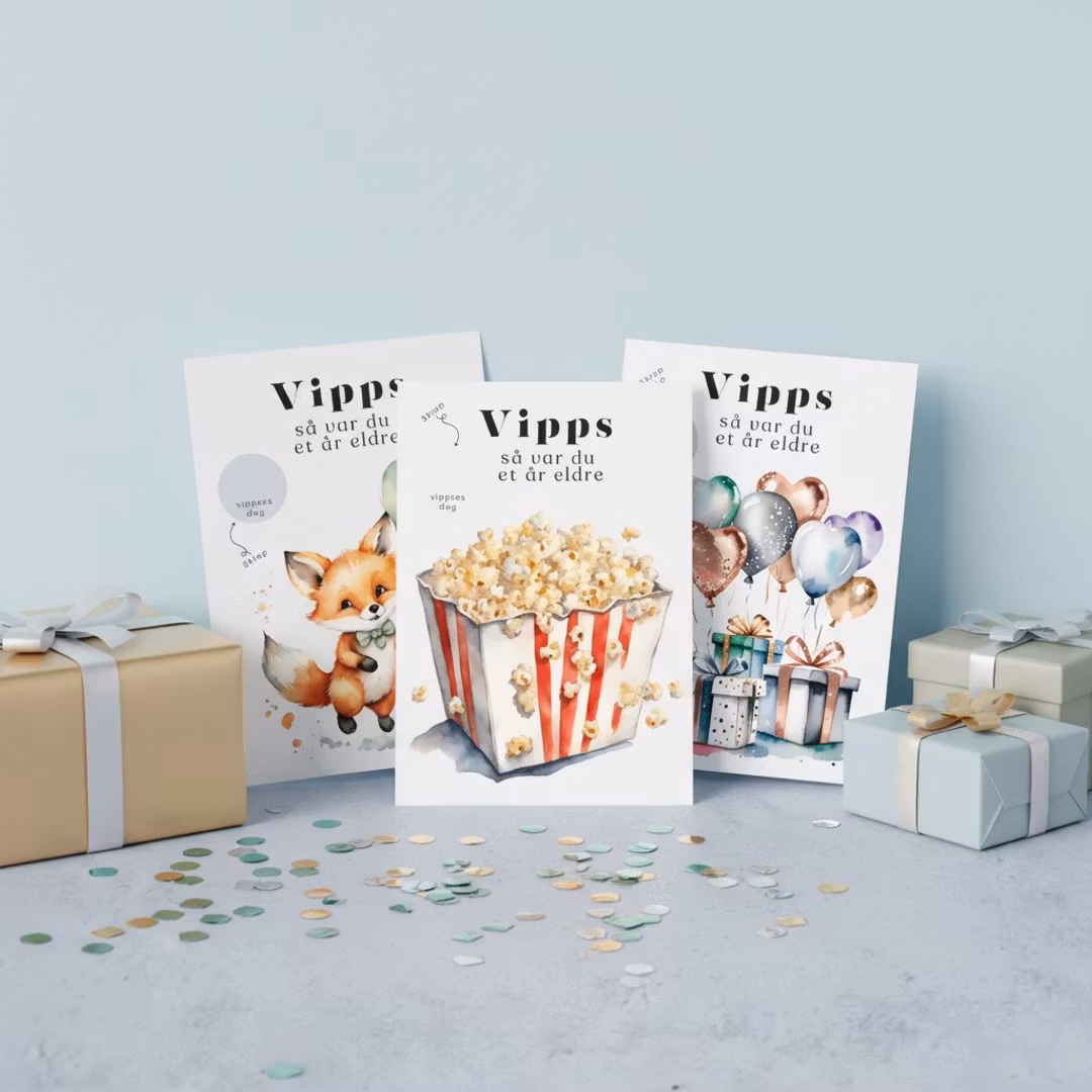 3pk Vipps Skrapekort - Bursdagsmix 2