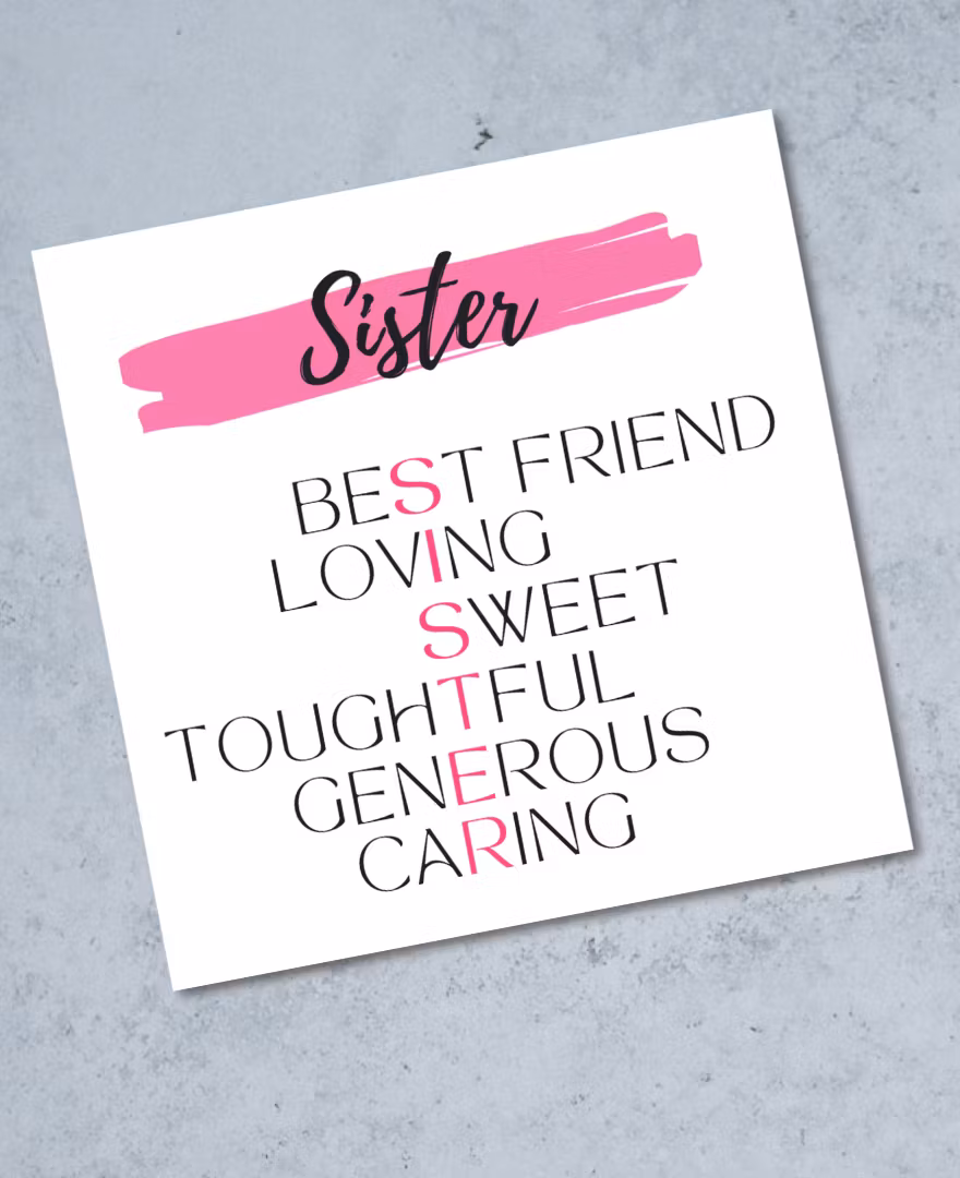 Raus Hverdag -  "Sister" Kort