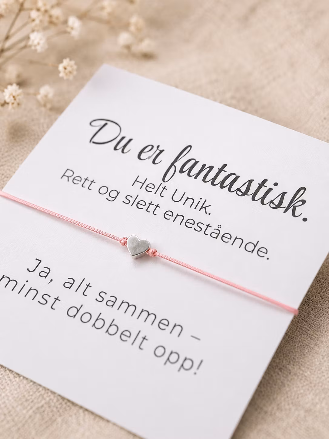 Smykkekort- Du er fantastisk  ✨