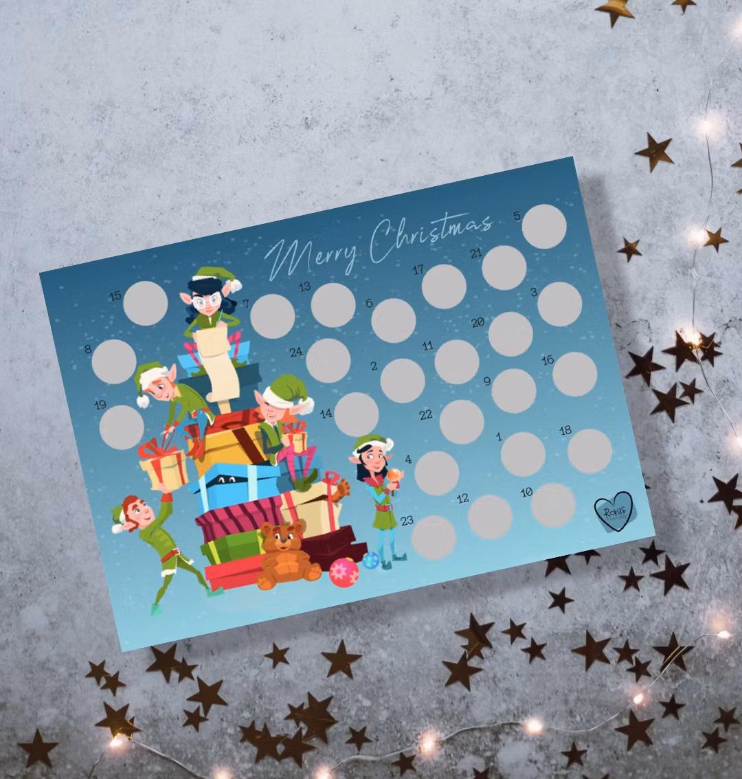 Scratch-off Julekalender - Julefest