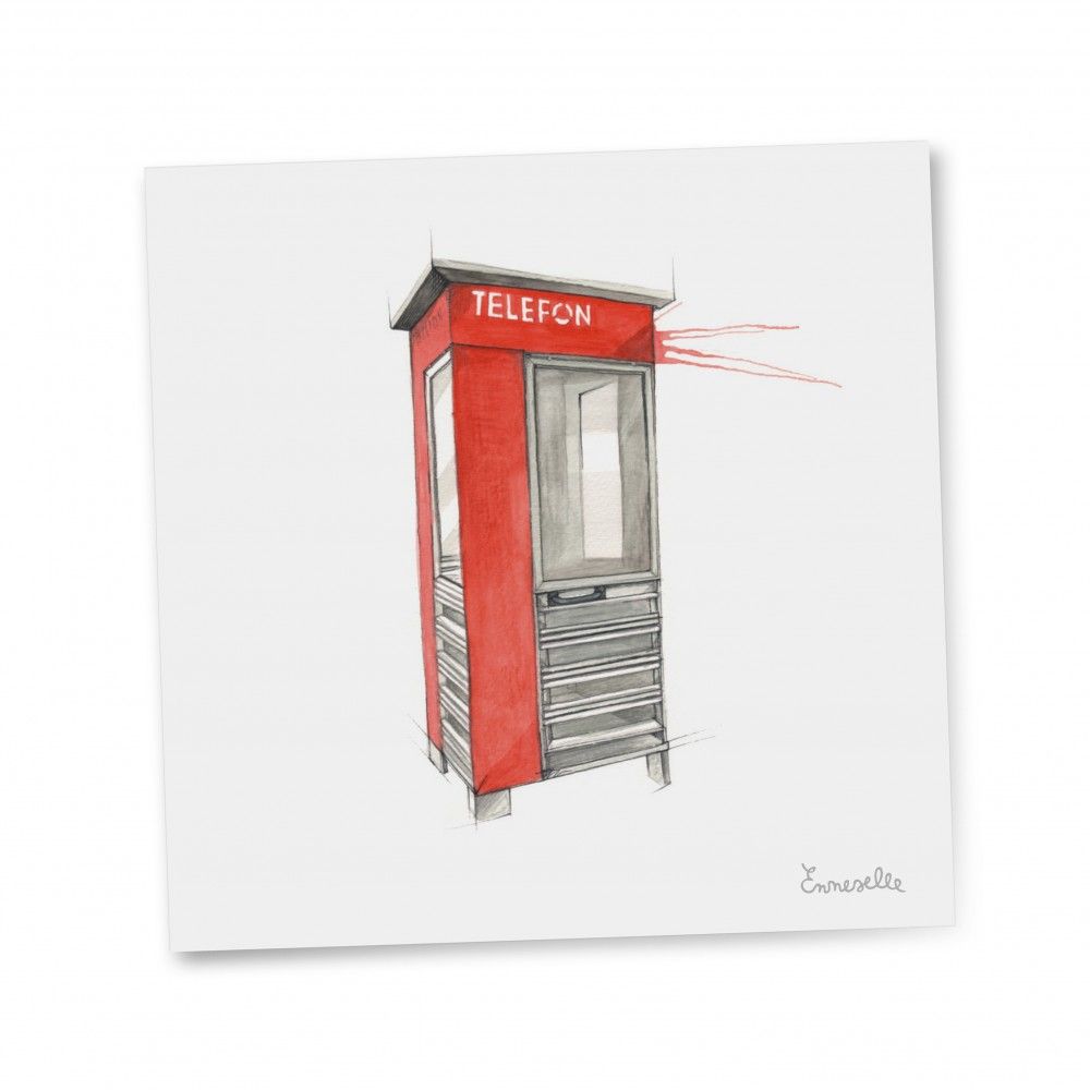 Emmeselle - Lite Gavekort "Telefonkiosk"