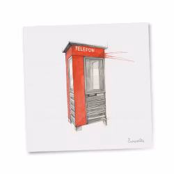 Emmeselle - Lite Gavekort "Telefonkiosk"