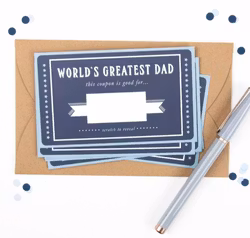 Paprika Paperie "Fathers Day" Scratch-Card - 6pk