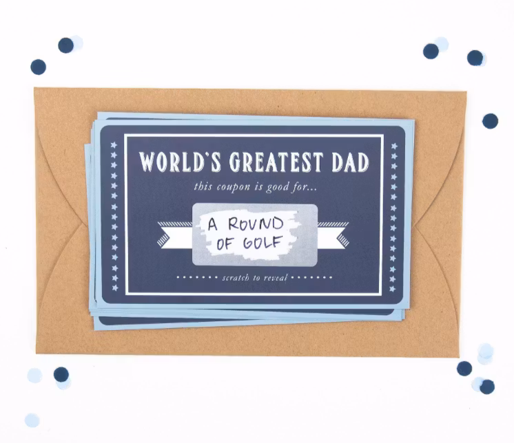 Paprika Paperie "Fathers Day" Scratch-Card - 6pk