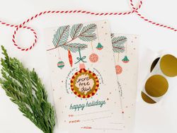 Paprika Paperie Christmas Scratch Off Cards - 3pk
