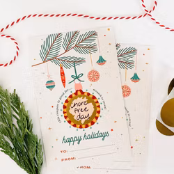 Paprika Paperie Christmas Scratch Off Cards - 3pk