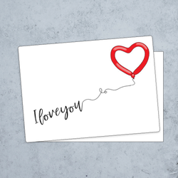 Balloon Heart Card
