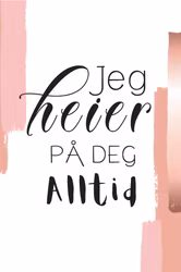 10pk "Jeg heier på deg" kort