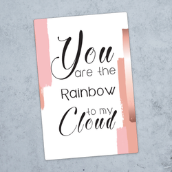 10pk "You are the rainbow" kort