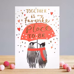 Louise Tiller  "Penguins Together"- KORT