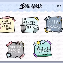 Self Care Reminder Sticker Set