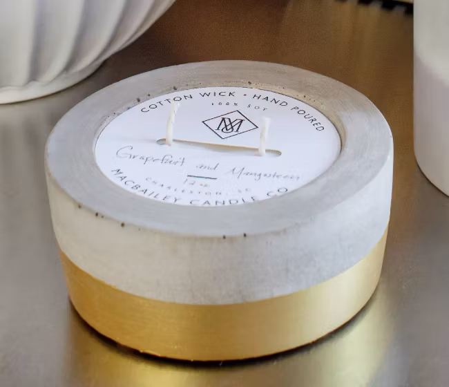 Gold Dipped Candle - Harvest