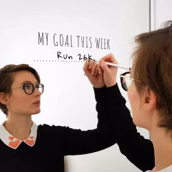 Pikkiki - My Goal This Week - Mirror Sticker