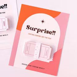 Curated for you Gift - Blank Coupons Card - Sunshine