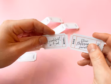 Curated for you Gift - Blank Coupons Card