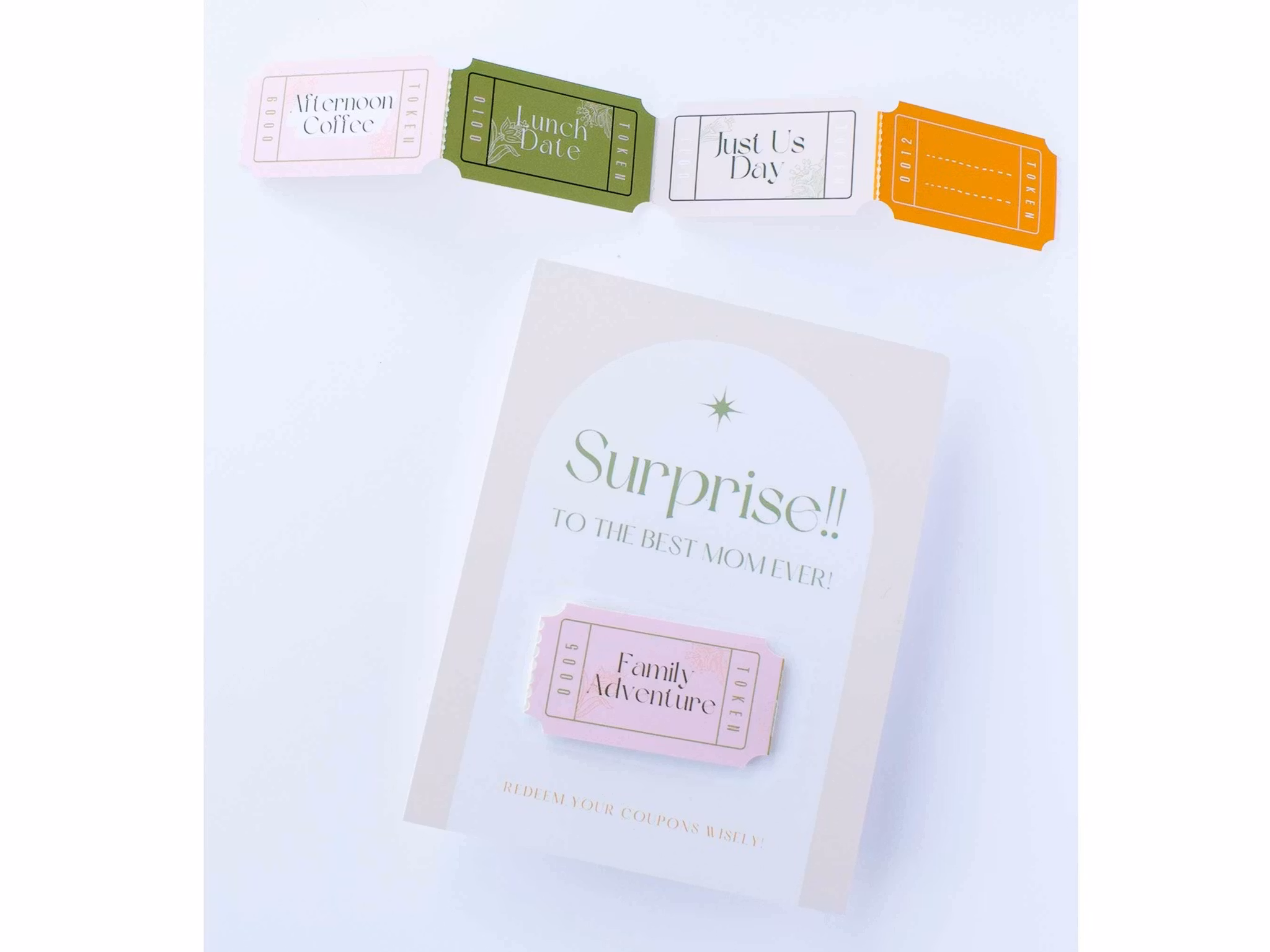 Curated for you Gift - Mothers Day Coupons Card