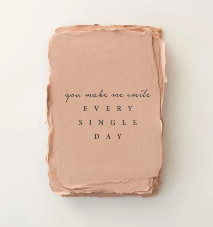 Paper Barista - "You make me smile"  Card