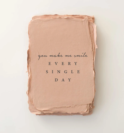 Paper Barista - "You make me smile"  Card