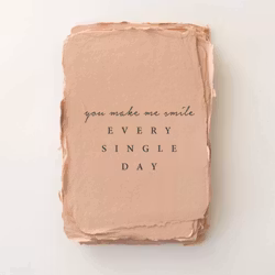 Paper Barista - "You make me smile"  Card