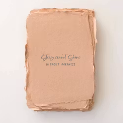 Paper Barista - "Stars cannot Shine without darkness"  Card