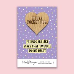 Wishstring - "Friends are like stars" - Keepsake Pocket Token