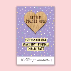 Wishstring - "Friends are like stars" - Keepsake Pocket Token