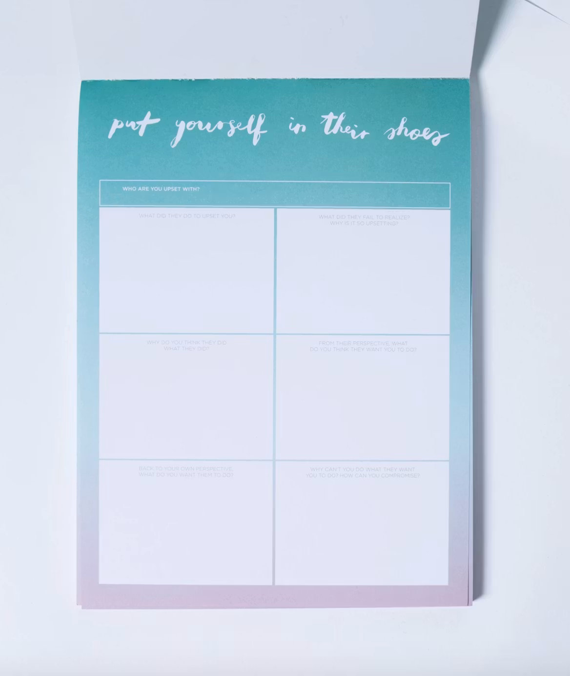 The Happiness Planner - "PUT YOURSELF IN THEIR SHOES" NOTEPAD