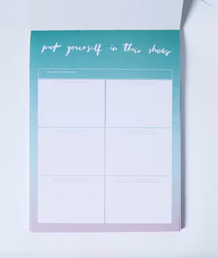 The Happiness Planner - "PUT YOURSELF IN THEIR SHOES" NOTEPAD