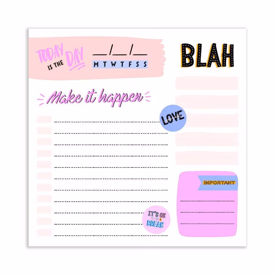 TF Publishing - Undated Make it Happen Daily Note Block