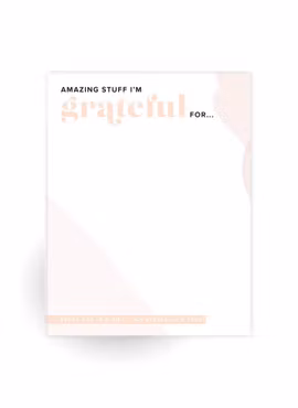 Kitty Meow Boutique- "Amazing Stuff I'm GRATEFUL for"  - Small Notepad