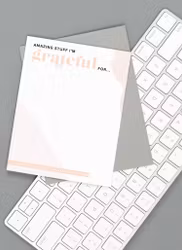 Kitty Meow Boutique- "Amazing Stuff I'm GRATEFUL for"  - Small Notepad