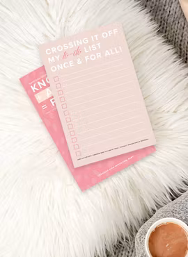 Kitty Meow Boutique- "Crossing It Off My To-Do List"  - Notepad