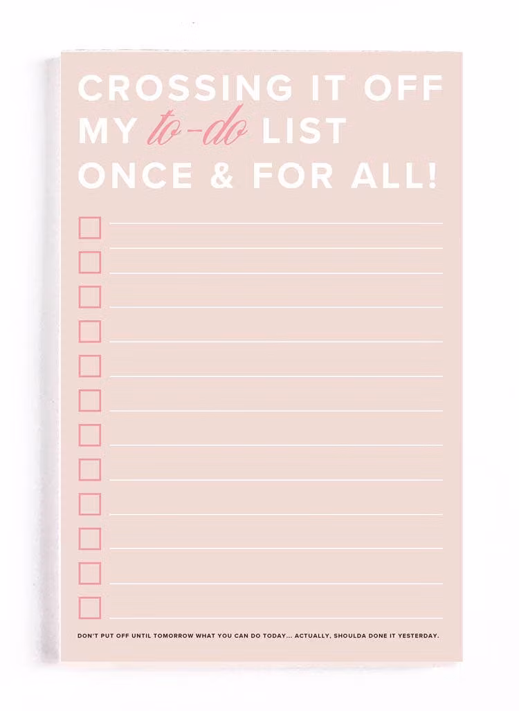 Kitty Meow Boutique- "Crossing It Off My To-Do List"  - Notepad
