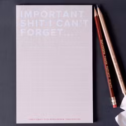 Kitty Meow Boutique- "Important $#!T I Can't Forget"  - Notepad