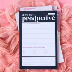 Kitty Meow Boutique- "Let's Get Productive"  - Notepad