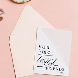 Kitty Meow Boutique- You + Me Equals Bestest Friends Card
