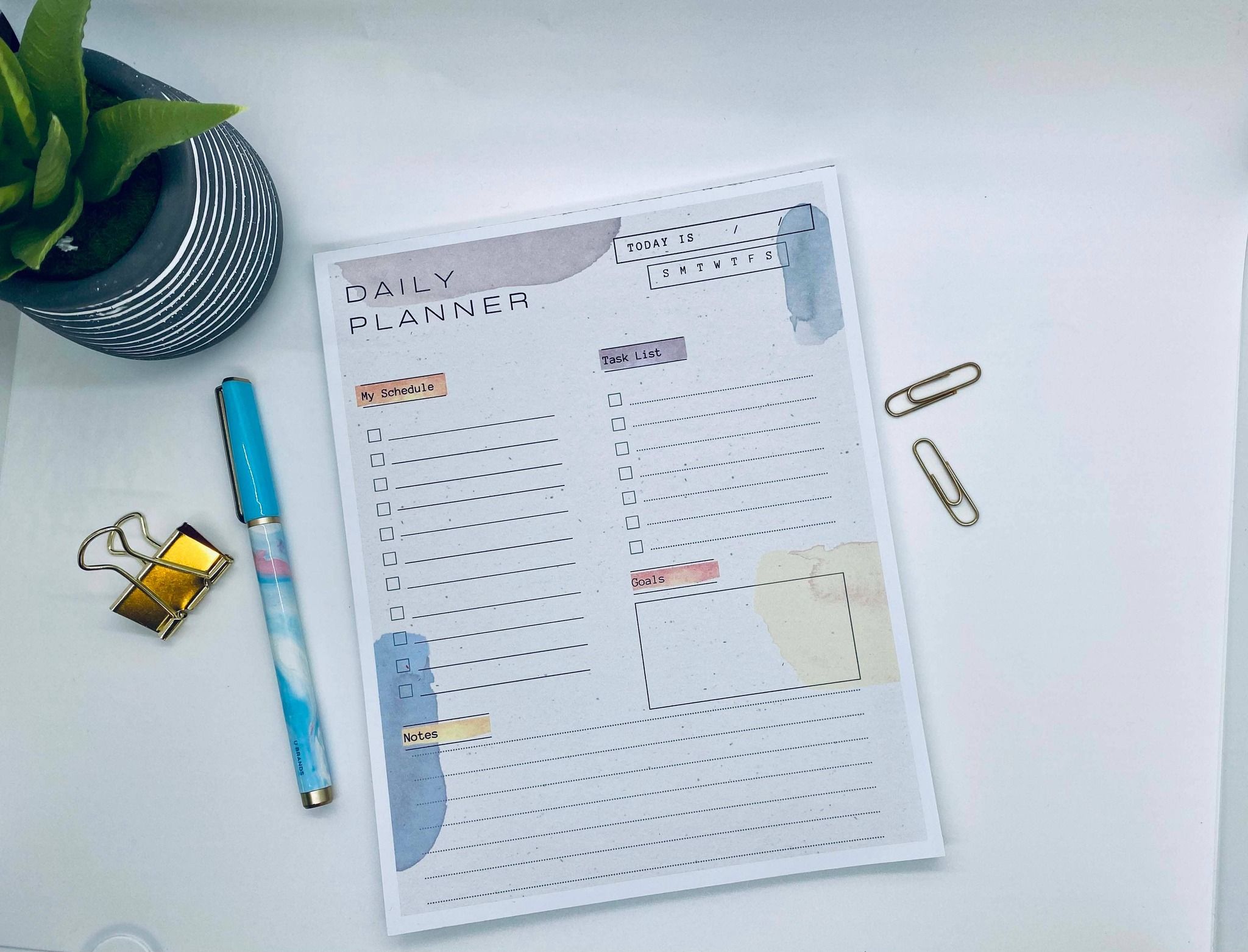Daise &. Co:Daily Planner Notepad