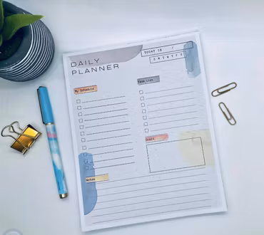 Daise &. Co:Daily Planner Notepad