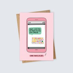 Inky in The Wild - Emoji Mum Card