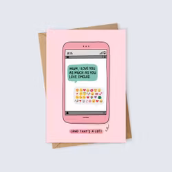 Inky in The Wild - Emoji Mum Card